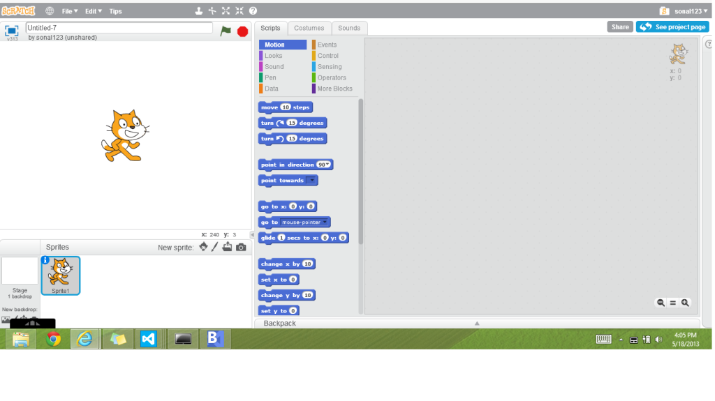 coding with scratch