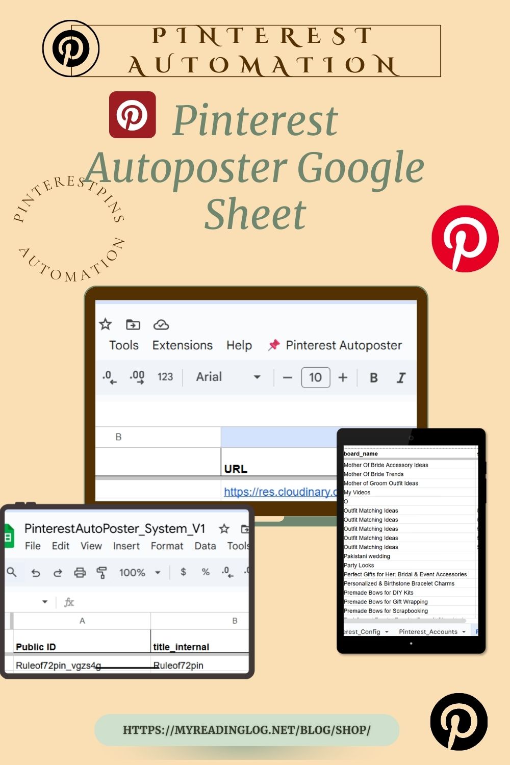 Pinterest AutoPoster System Pins